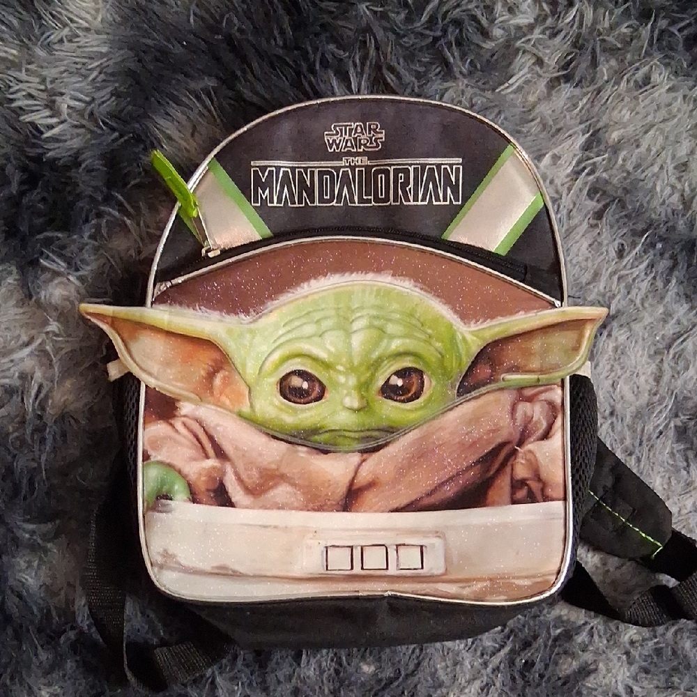 Star Wars Mandalorian Backpack - Green, Black, and Brown